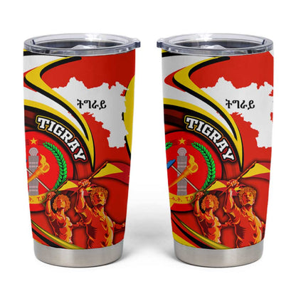 Ethiopia Tigray Tumbler Cup Revolution Emblem Freedom Fighters and Flag