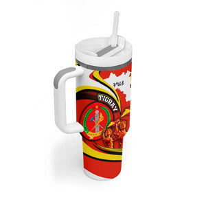 Ethiopia Tigray Tumbler With Handle Revolution Emblem Freedom Fighters and Flag