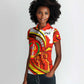 Ethiopia Tigray Women Polo Shirt Revolution Emblem Freedom Fighters and Flag