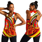 Ethiopia Tigray Women Racerback Tank Revolution Emblem Freedom Fighters and Flag