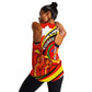 Ethiopia Tigray Women Racerback Tank Revolution Emblem Freedom Fighters and Flag