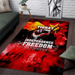 Tigrayans Independence Area Rug I Stand with Tigray - Fist of Freedom