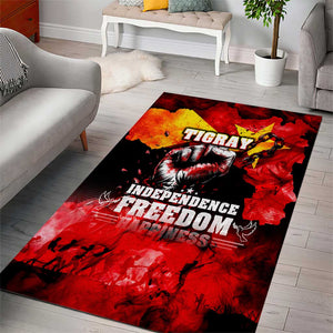 Tigrayans Independence Area Rug I Stand with Tigray - Fist of Freedom