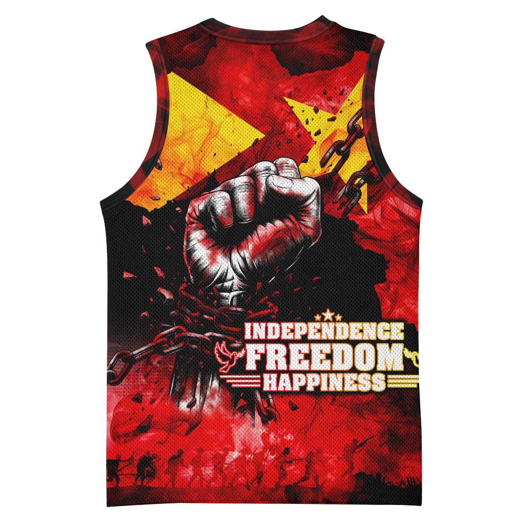 Tigrayans Independence Basketball Jersey I Stand with Tigray - Fist of Freedom DT02