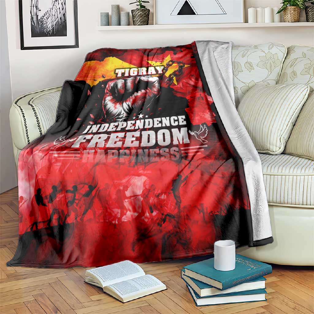 Tigrayans Independence Blanket I Stand with Tigray - Fist of Freedom