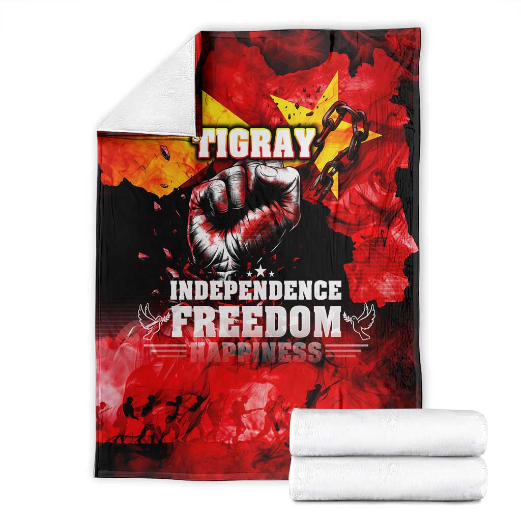Tigrayans Independence Blanket I Stand with Tigray - Fist of Freedom