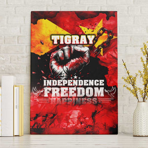 Tigrayans Independence Canvas Wall Art I Stand with Tigray - Fist of Freedom