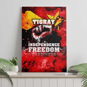 Tigrayans Independence Canvas Wall Art I Stand with Tigray - Fist of Freedom