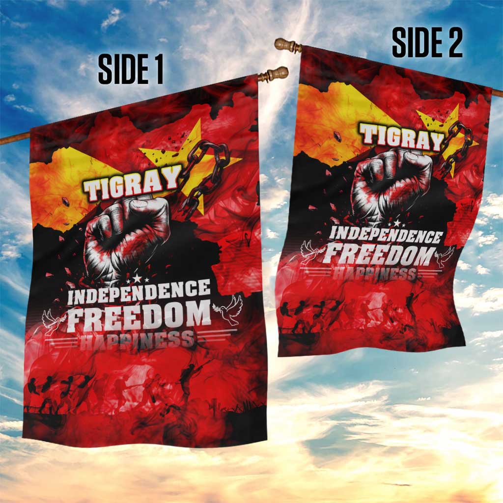 Tigrayans Independence Garden Flag I Stand with Tigray - Fist of Freedom