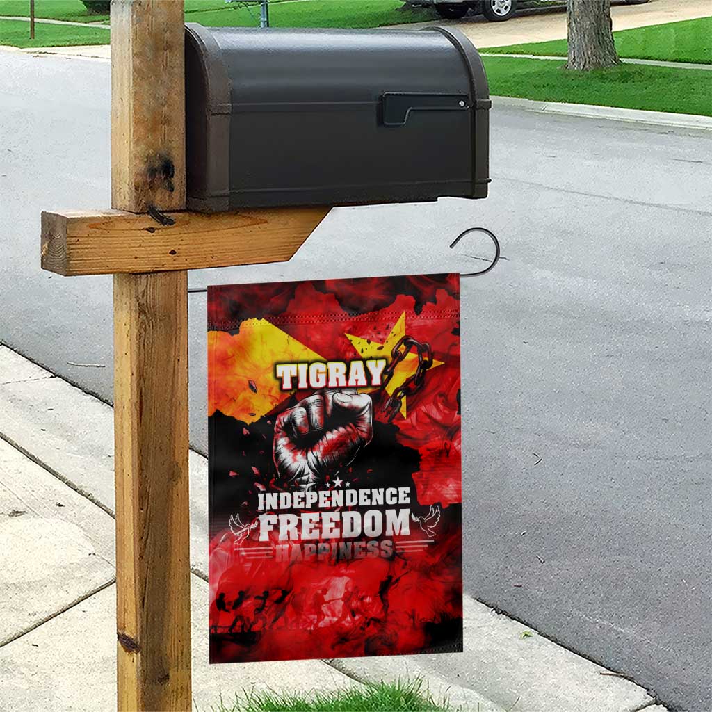Tigrayans Independence Garden Flag I Stand with Tigray - Fist of Freedom