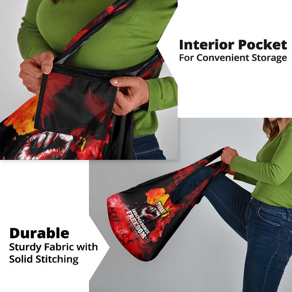 Tigrayans Independence Grocery Bag I Stand with Tigray - Fist of Freedom