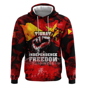 Tigrayans Independence Hoodie I Stand with Tigray - Fist of Freedom