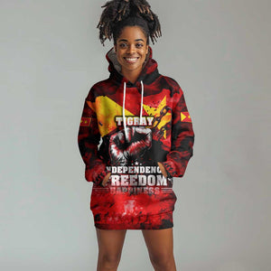 Tigrayans Independence Hoodie Dress I Stand with Tigray - Fist of Freedom
