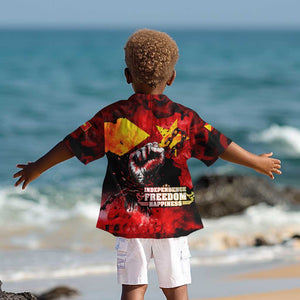 Tigrayans Independence Kid Hawaiian Shirt I Stand with Tigray - Fist of Freedom