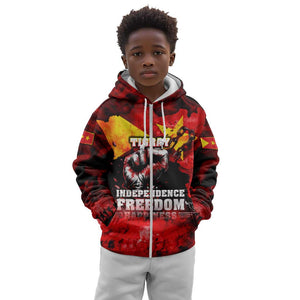 Tigrayans Independence Kid Hoodie I Stand with Tigray - Fist of Freedom
