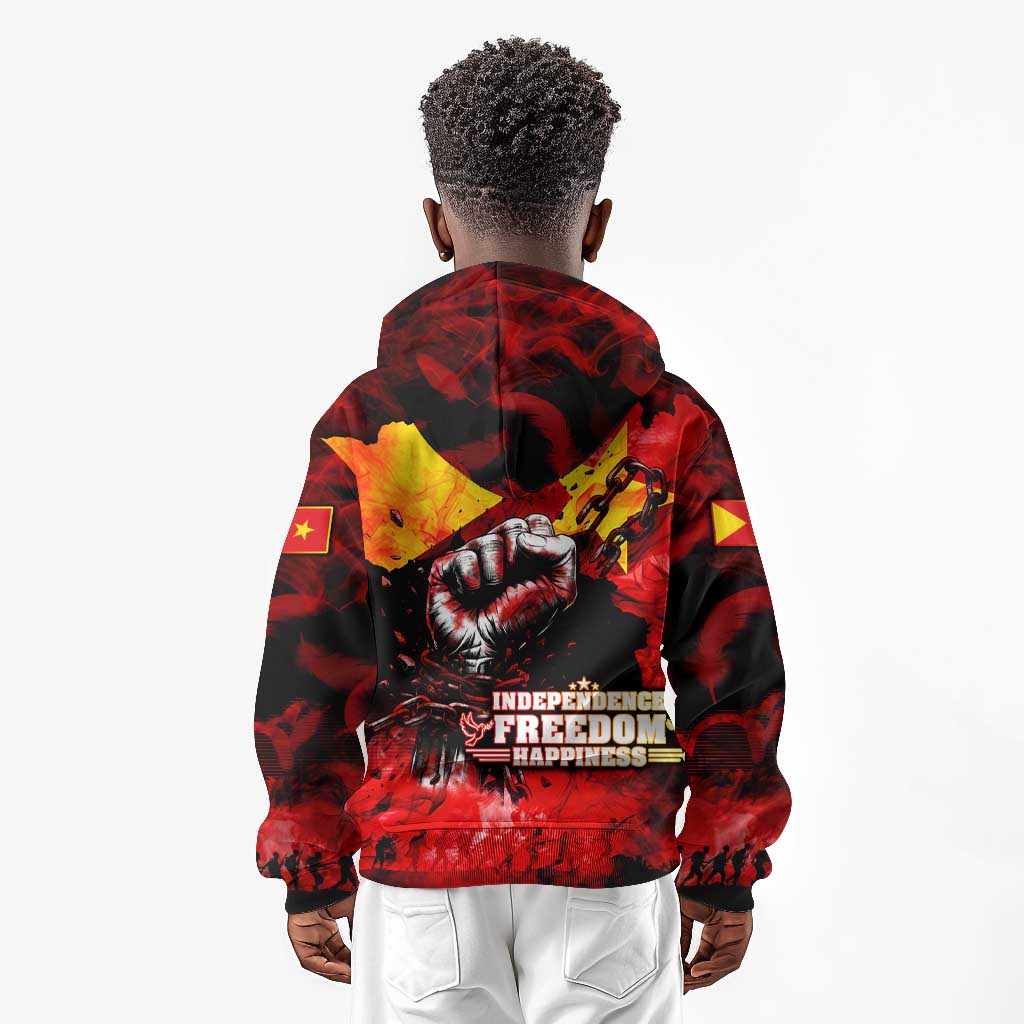 Tigrayans Independence Kid Hoodie I Stand with Tigray - Fist of Freedom