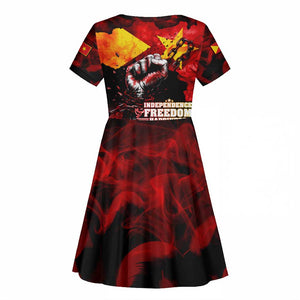 Tigrayans Independence Kid Short Sleeve Dress I Stand with Tigray - Fist of Freedom