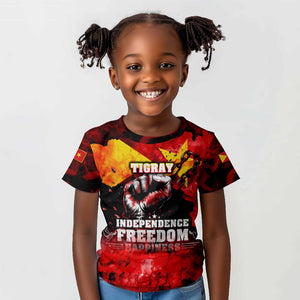 Tigrayans Independence Kid T shirt I Stand with Tigray - Fist of Freedom