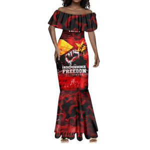Tigrayans Independence Mermaid Dress I Stand with Tigray - Fist of Freedom
