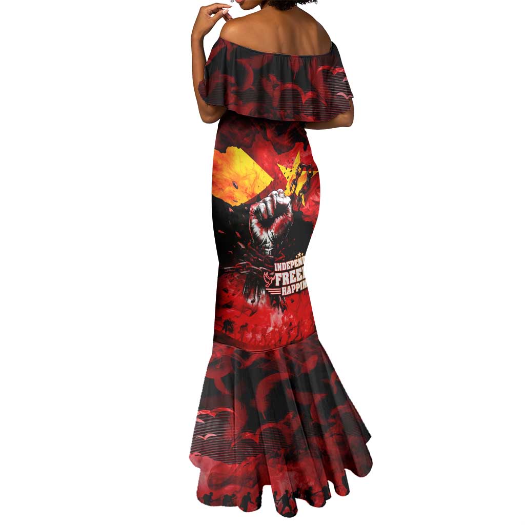 Tigrayans Independence Mermaid Dress I Stand with Tigray - Fist of Freedom