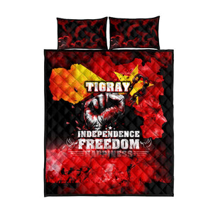 Tigrayans Independence Quilt Bed Set I Stand with Tigray - Fist of Freedom