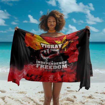 Tigrayans Independence Sarong I Stand with Tigray - Fist of Freedom