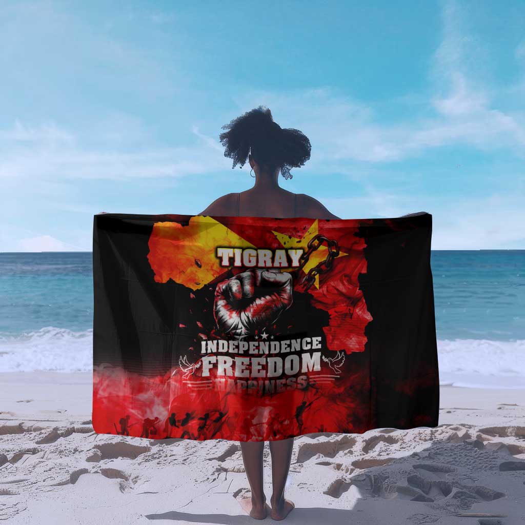 Tigrayans Independence Sarong I Stand with Tigray - Fist of Freedom