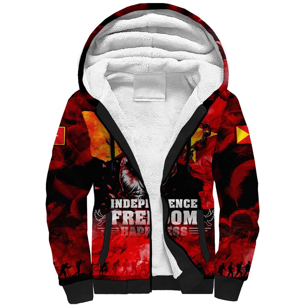 Tigrayans Independence Sherpa Hoodie I Stand with Tigray - Fist of Freedom