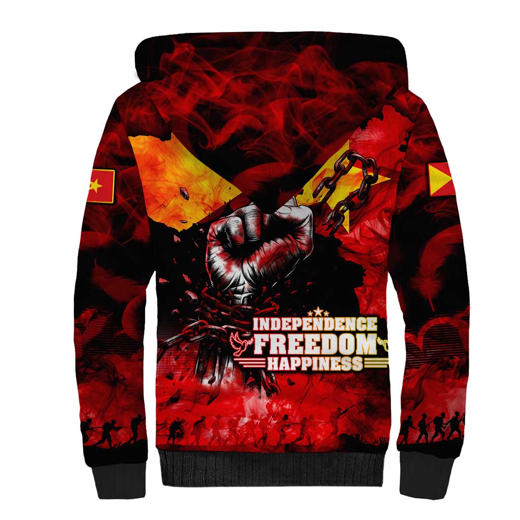 Tigrayans Independence Sherpa Hoodie I Stand with Tigray - Fist of Freedom
