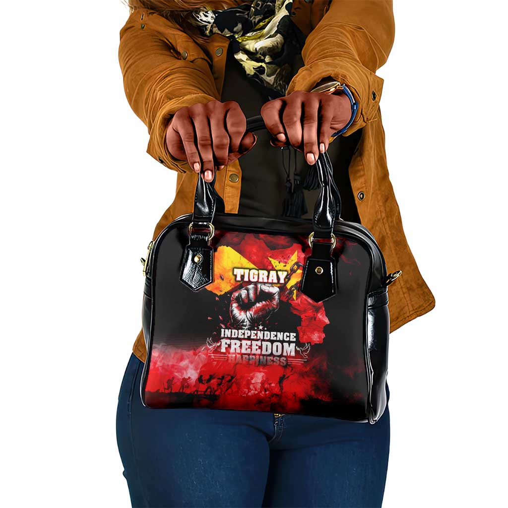 Tigrayans Independence Shoulder Handbag I Stand with Tigray - Fist of Freedom
