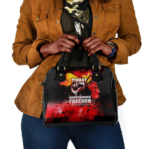 Tigrayans Independence Shoulder Handbag I Stand with Tigray - Fist of Freedom