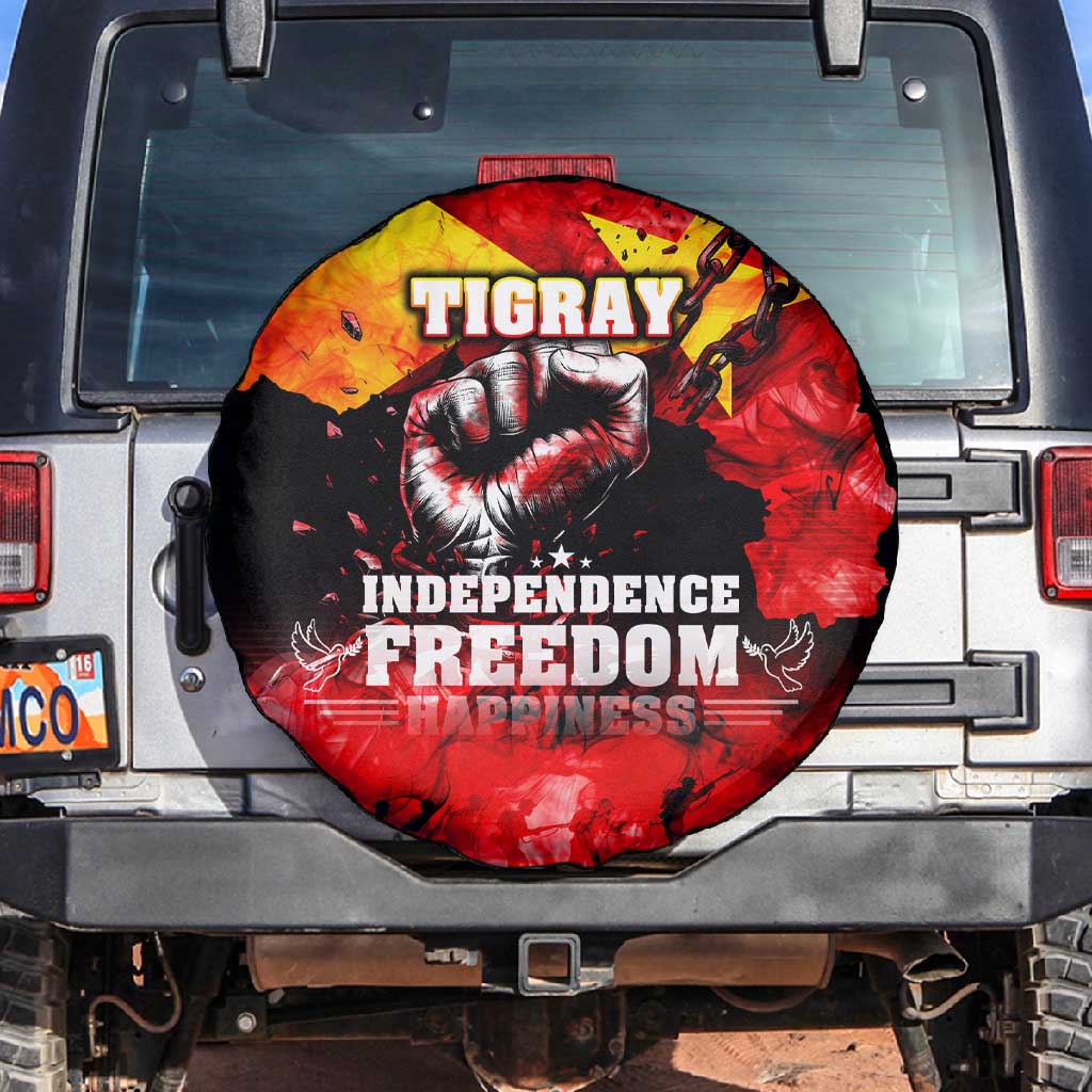 Tigrayans Independence Spare Tire Cover I Stand with Tigray - Fist of Freedom