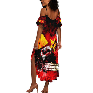 Tigrayans Independence Summer Maxi Dress I Stand with Tigray - Fist of Freedom