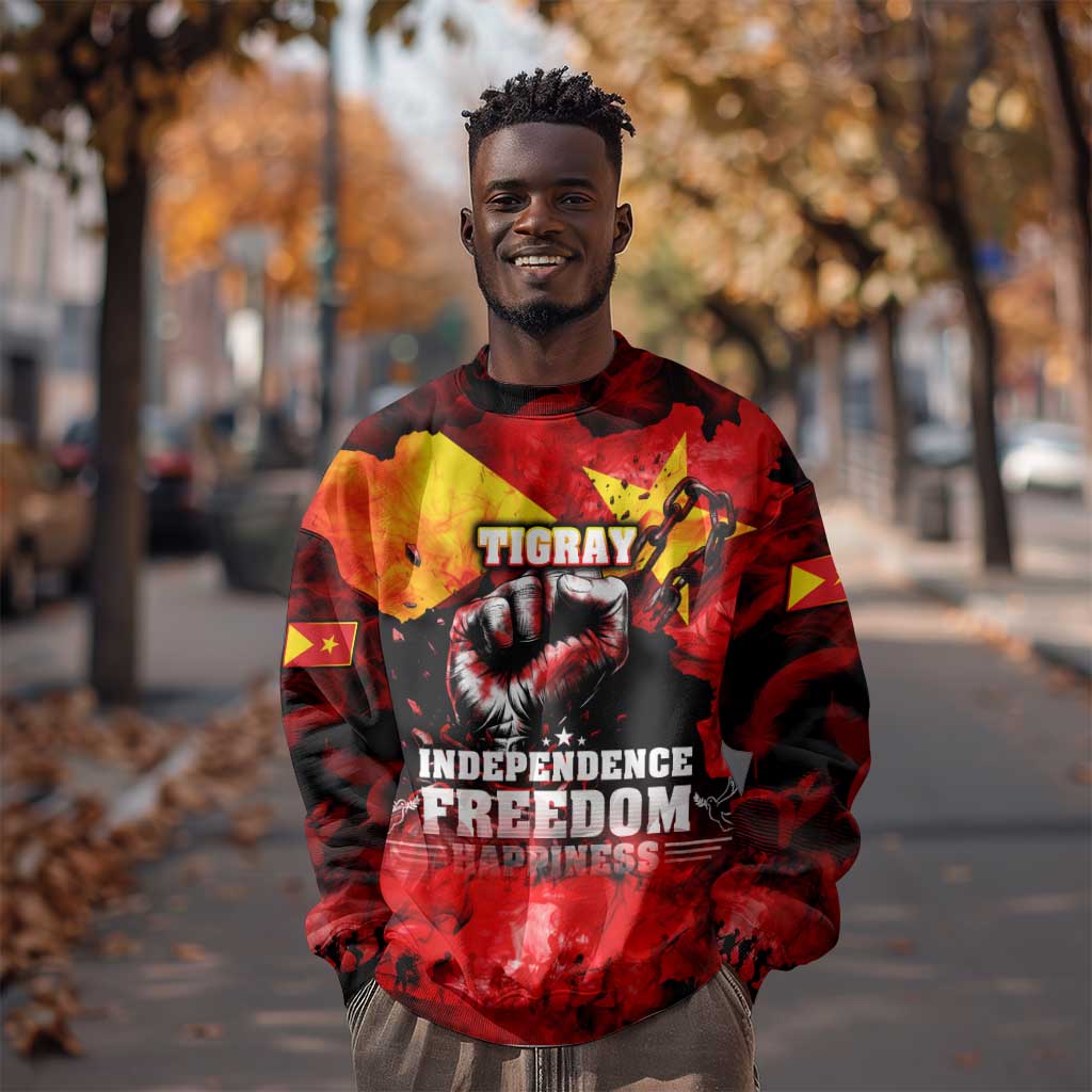 Tigrayans Independence Sweatshirt I Stand with Tigray - Fist of Freedom