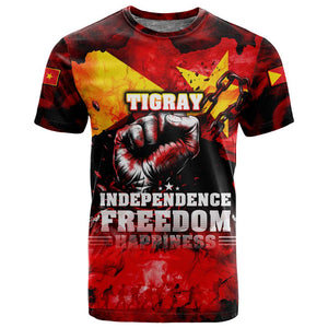 Tigrayans Independence T shirt I Stand with Tigray - Fist of Freedom