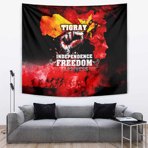Tigrayans Independence Tapestry I Stand with Tigray - Fist of Freedom