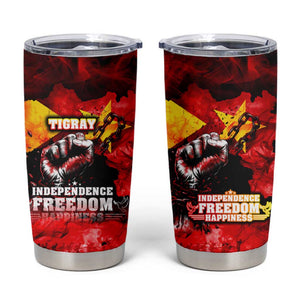 Tigrayans Independence Tumbler Cup I Stand with Tigray - Fist of Freedom