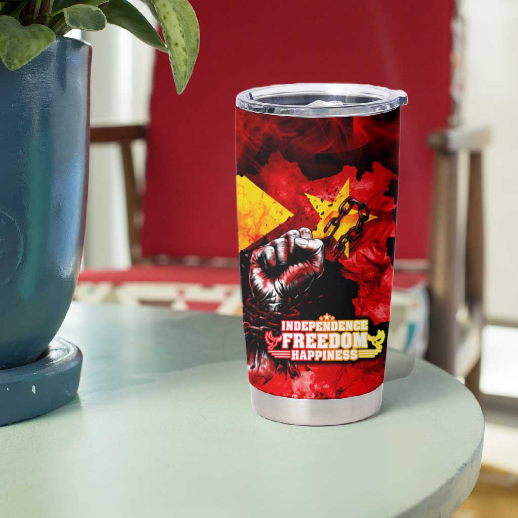 Tigrayans Independence Tumbler Cup I Stand with Tigray - Fist of Freedom