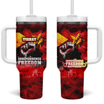 Tigrayans Independence Tumbler With Handle I Stand with Tigray - Fist of Freedom
