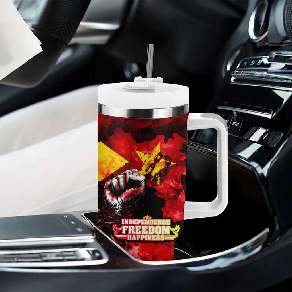 Tigrayans Independence Tumbler With Handle I Stand with Tigray - Fist of Freedom