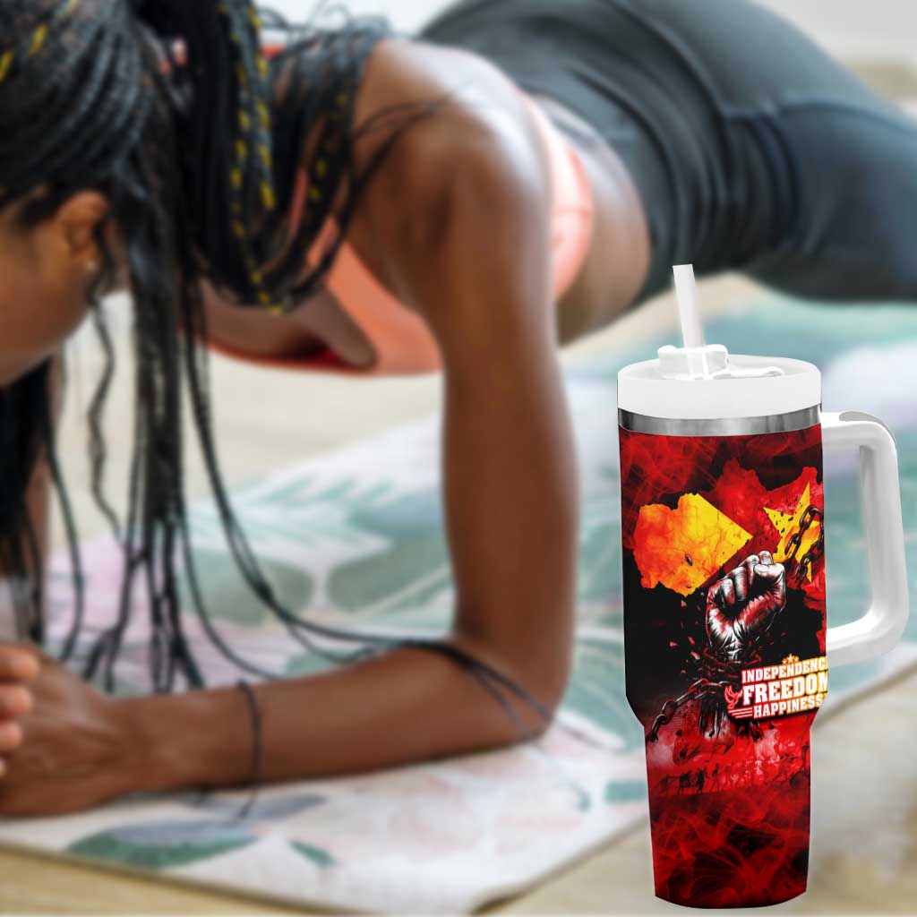 Tigrayans Independence Tumbler With Handle I Stand with Tigray - Fist of Freedom