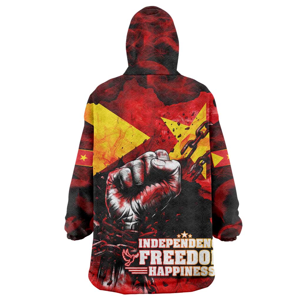 Tigrayans Independence Wearable Blanket Hoodie I Stand with Tigray - Fist of Freedom