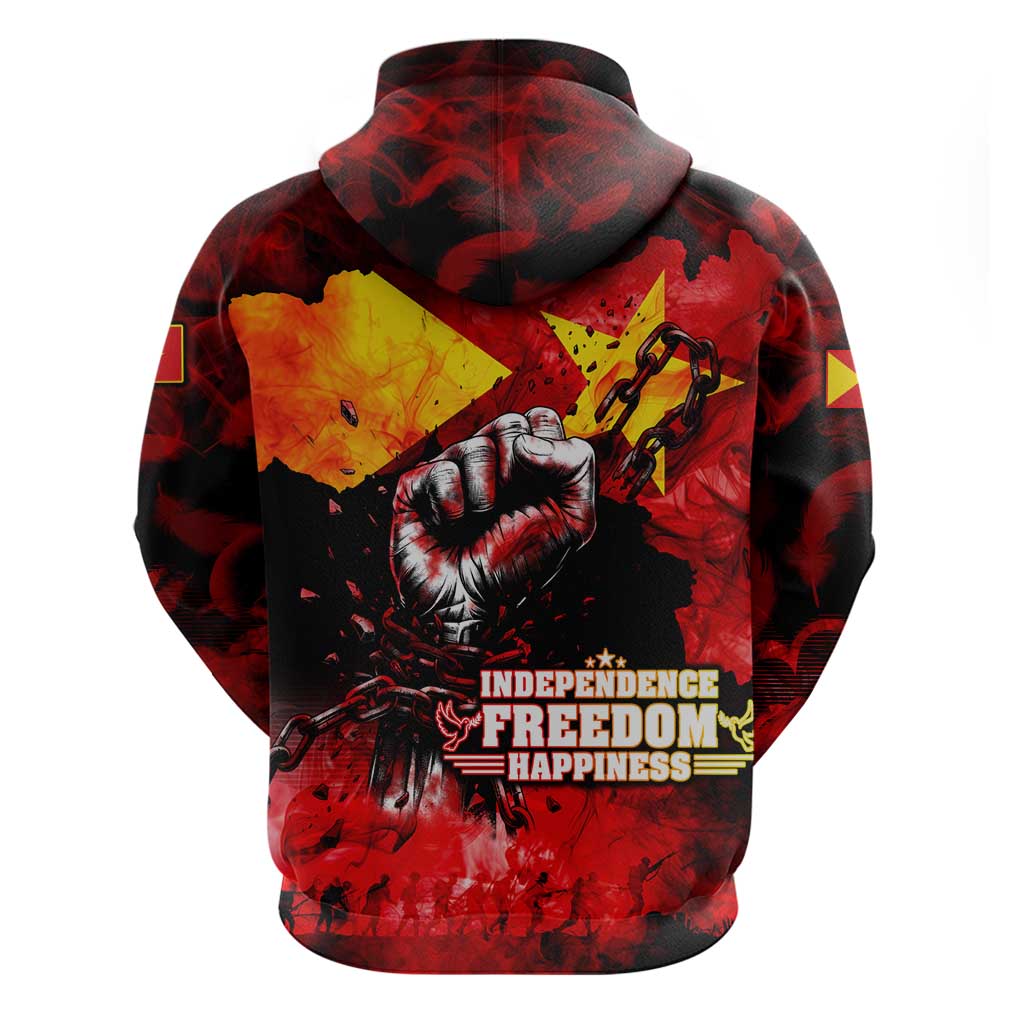 Tigrayans Independence Zip Hoodie I Stand with Tigray - Fist of Freedom