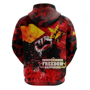 Tigrayans Independence Zip Hoodie I Stand with Tigray - Fist of Freedom