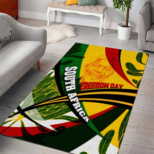 South Africa Freedom Day Mandela Area Rug National Pride Protea Flower