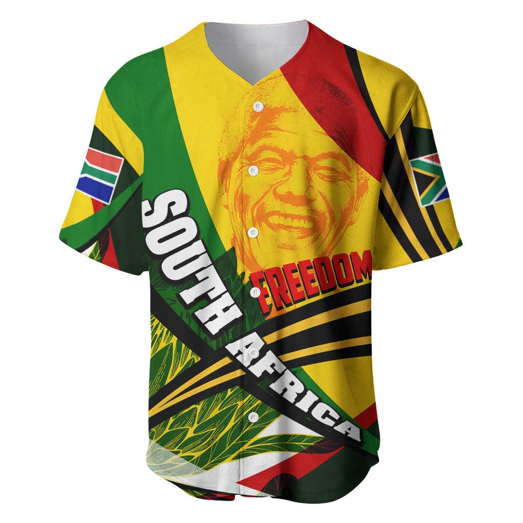 South Africa Freedom Day Mandela Baseball Jersey National Pride Protea Flower