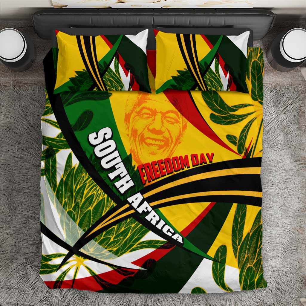 South Africa Freedom Day Mandela Bedding Set National Pride Protea Flower