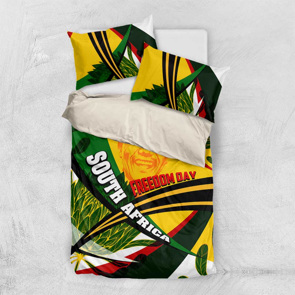 South Africa Freedom Day Mandela Bedding Set National Pride Protea Flower