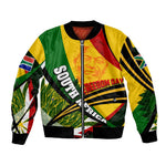 South Africa Freedom Day Mandela Bomber Jacket National Pride Protea Flower