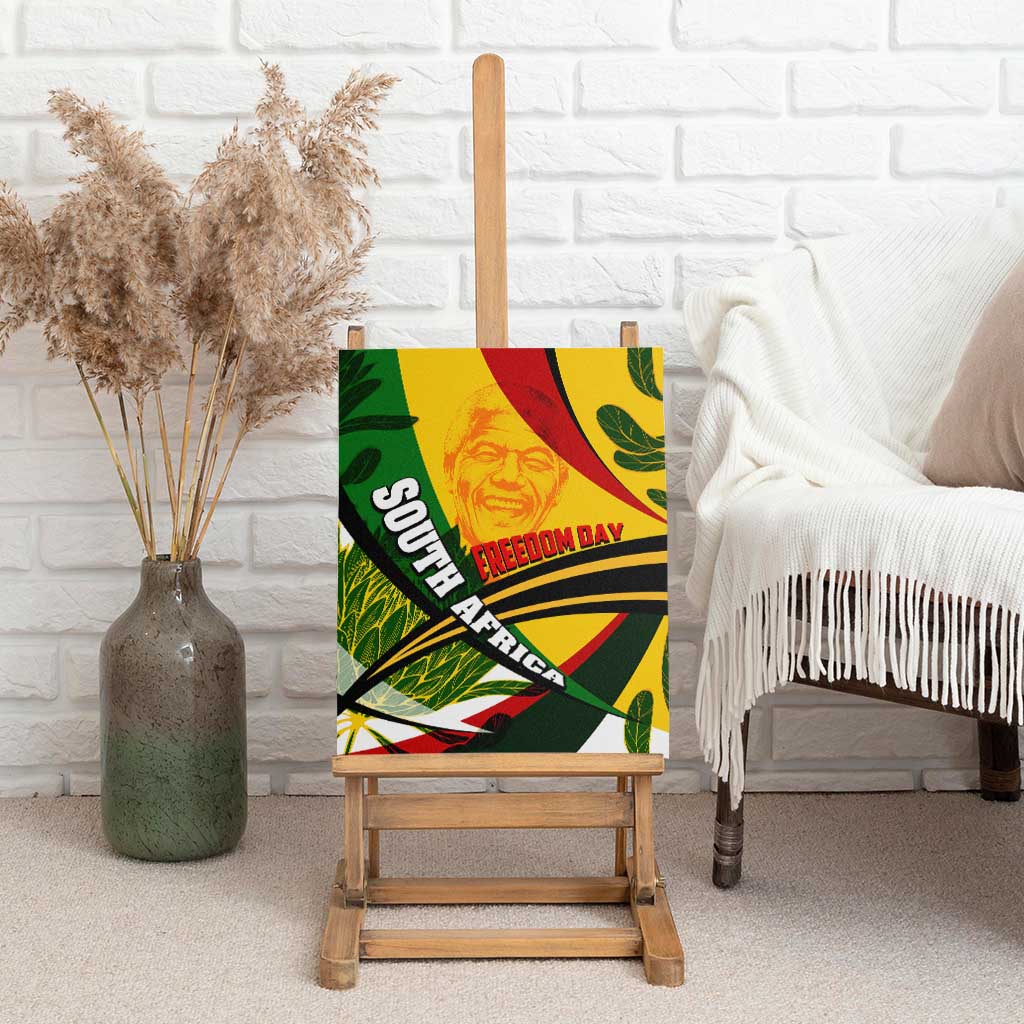 South Africa Freedom Day Mandela Canvas Wall Art National Pride Protea Flower